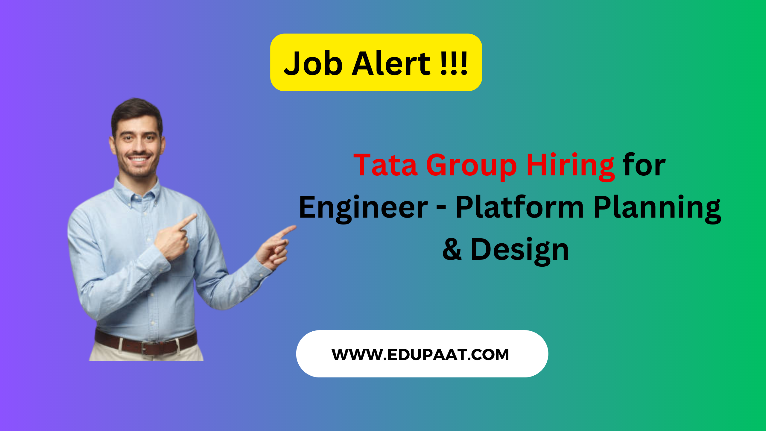 Freshers job Hiring : Tata Group Hiring for Engineer