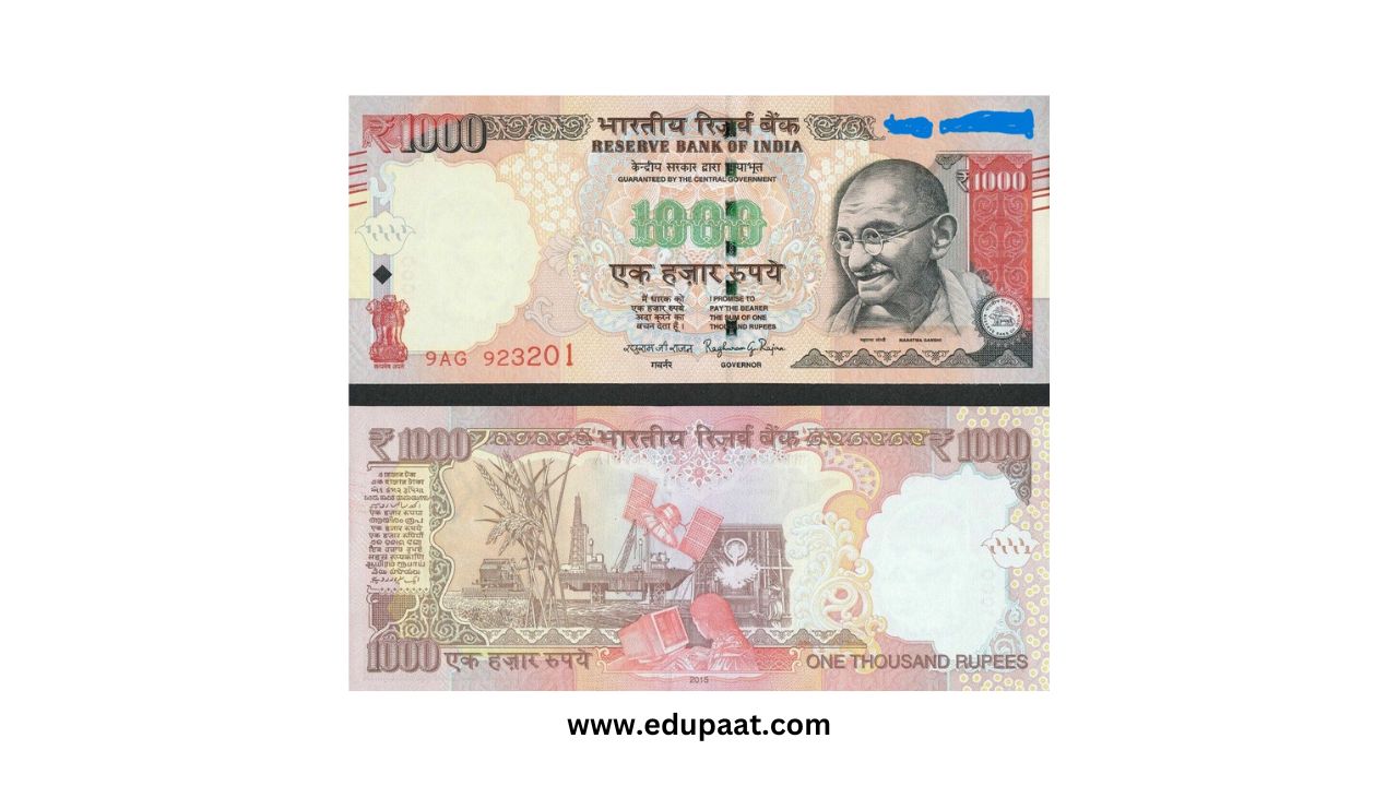 1000 Rupees Note