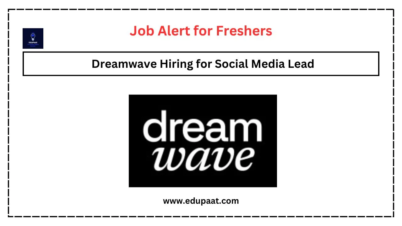 Dreamwave Hiring for Social Media Lead