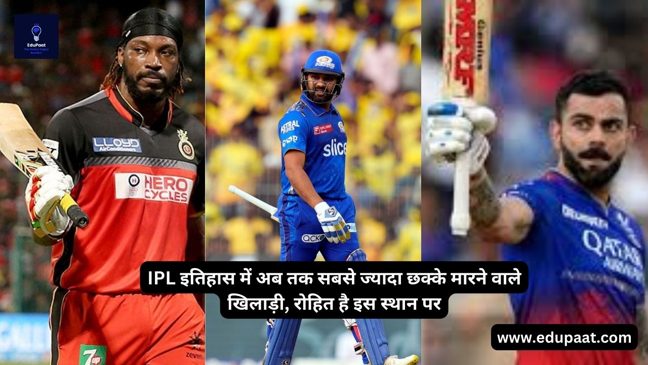 IPL इतिहास में अब तक सबसे ज्यादा छक्के मारने वाले खिलाड़ी,