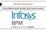 Infosys Hiring for the data entry Process Excutives