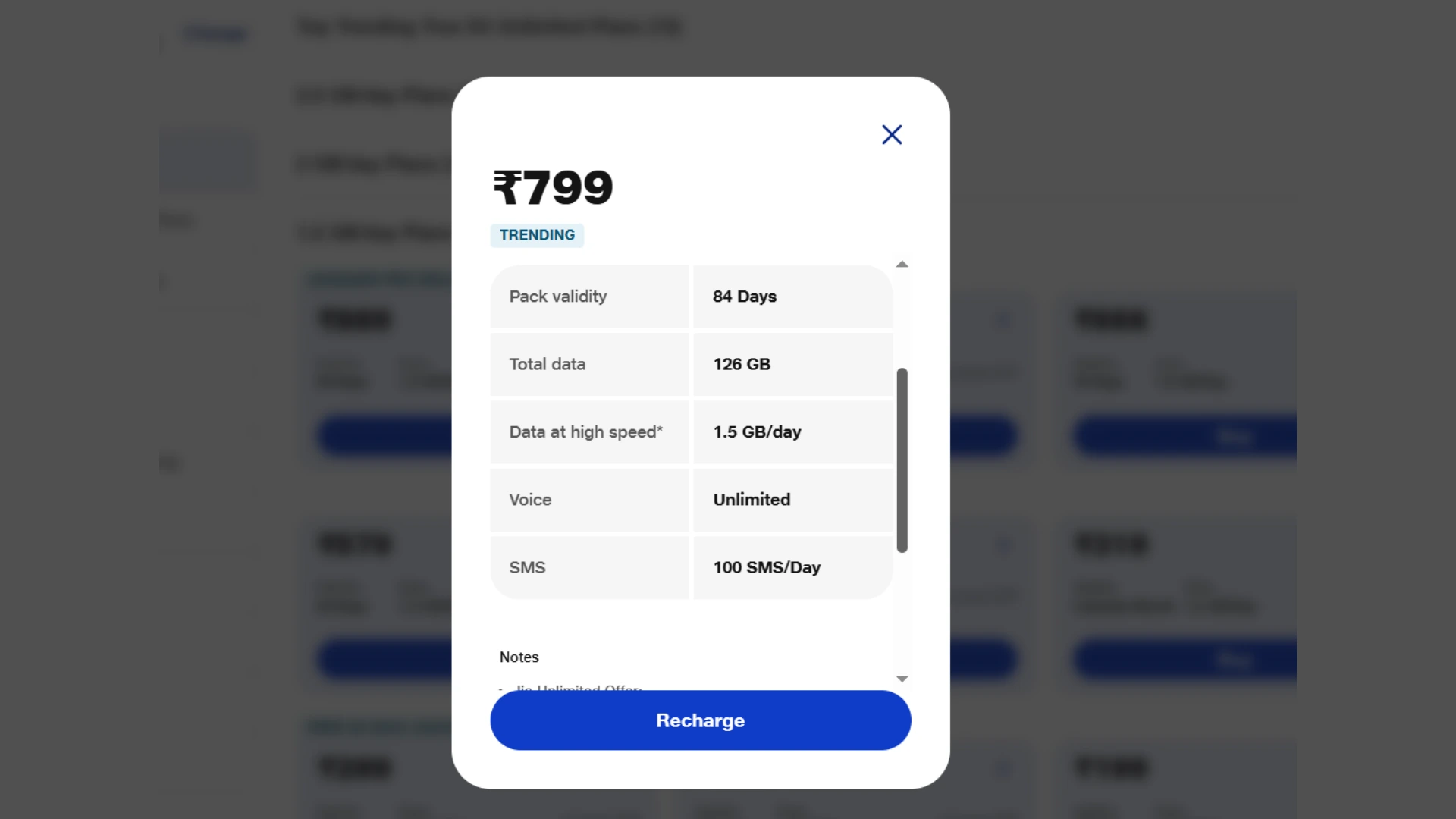 Jio का सबसे सस्ता 84 दिन वाला प्लान: सिर्फ ₹799 में पाएं 126GB डेटा और अनलिमिटेड कॉलिंग