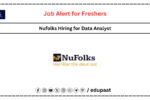 Nufolks Hiring for Data Analyst