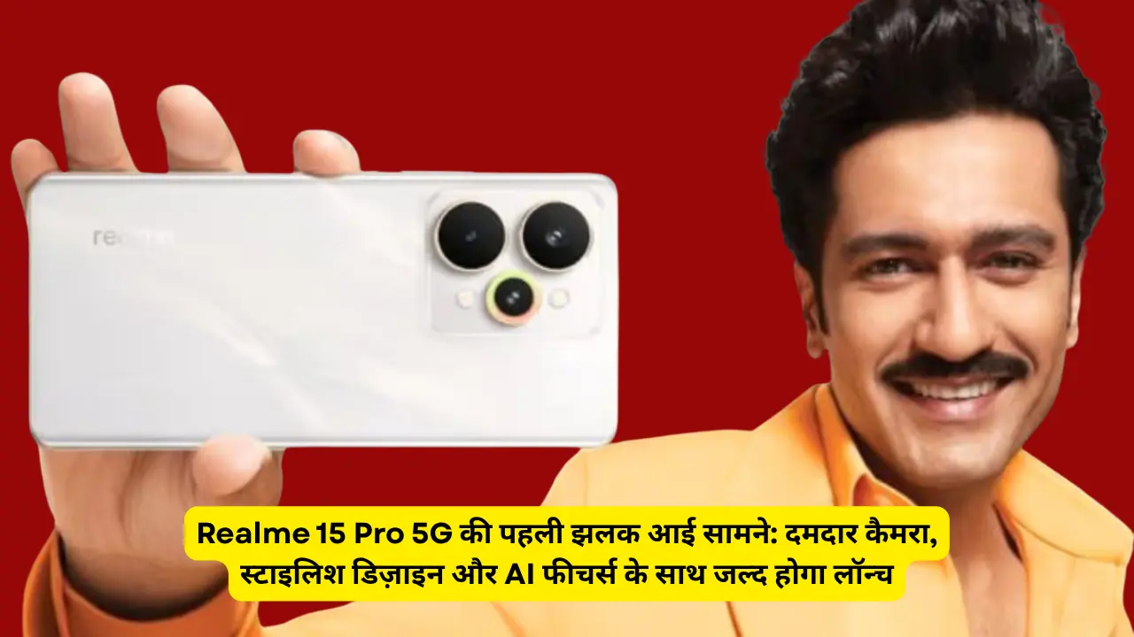 Realme 15 Pro 5G की पहली झलक आई सामने: दमदार कैमरा, स्टाइलिश डिज़ाइन और AI फीचर्स के साथ जल्द होगा लॉन्च