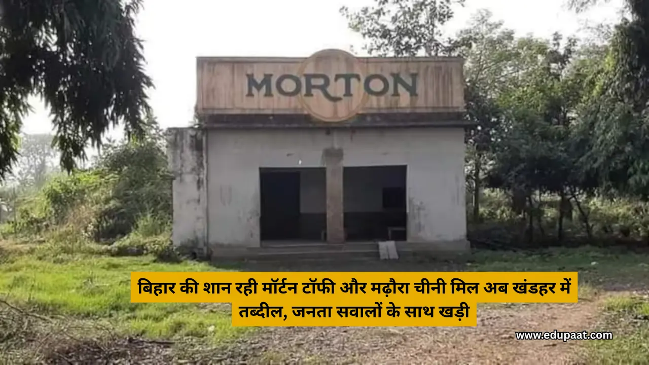 बिहार की शान रही मॉर्टन टॉफी और मढ़ौरा चीनी मिल अब खंडहर में तब्दील, जनता सवालों के साथ खड़ी